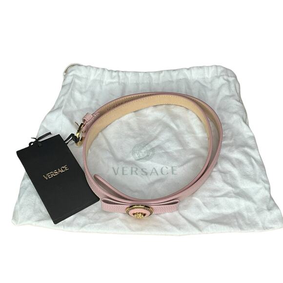 144. Versace Head Pink Bow Belt main image 4